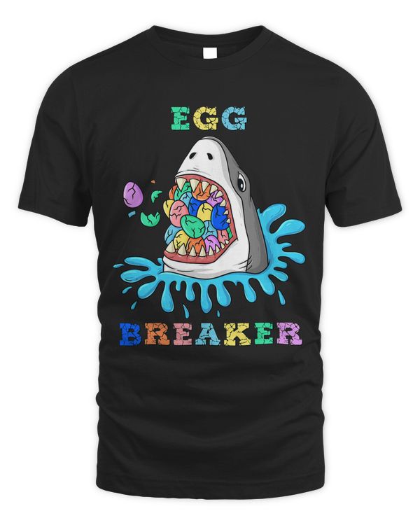 Egg Breaker Shark Easter Funny Boys Girls Kids