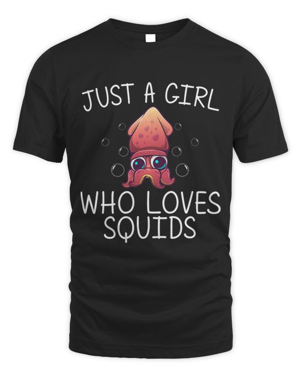 Cool Squid For Girls Kids Octopus Biology Sea Animals