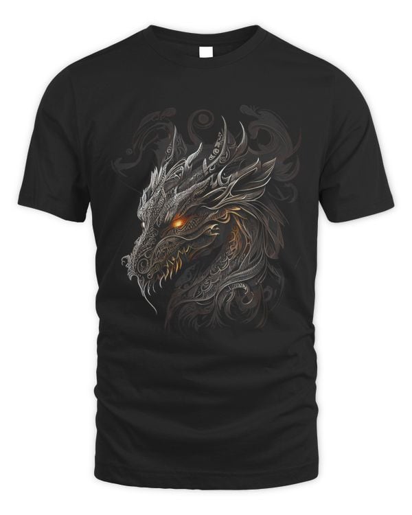 Cool Tattoo Style Dragon Face (V.1)