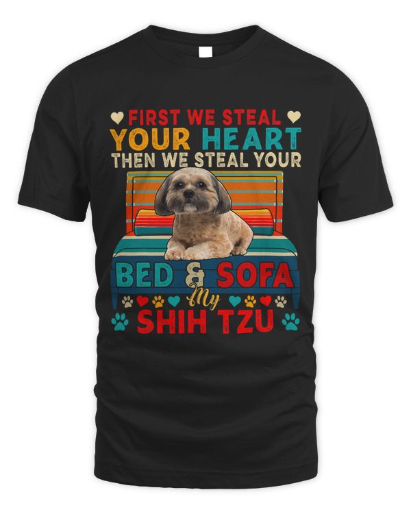 First Steal Your Cute Heart Then Bed And Sofa My Shih Tzu
