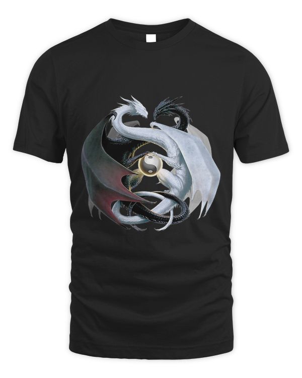 BLACK AND WHITE DRAGONS Yin and yang