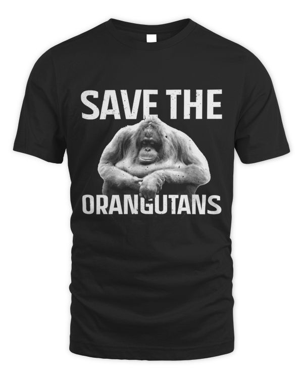 Funny Orangutan Art For Men Women Orangutan Great Ape Lover