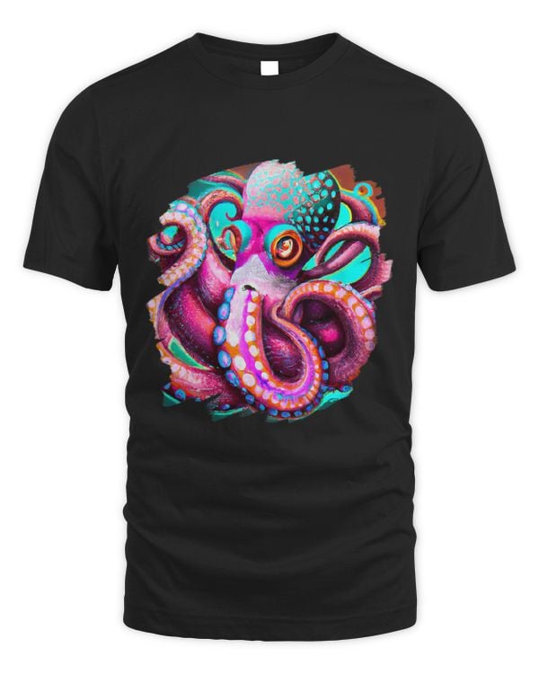 Cool Artistic Octopus Colorful Art Painting Sea Octopus