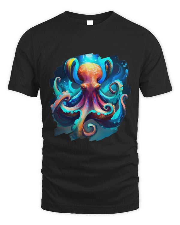 Cool Artistic Octopus Colorful Art Painting Sea Octopus2