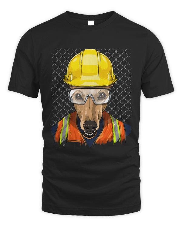 Greyhound Construction Worker Greyhound Dog 236