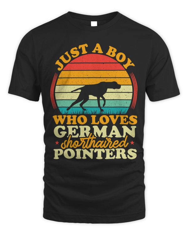 Retro Just A Boy Who Loves German Shorthaired Pointers