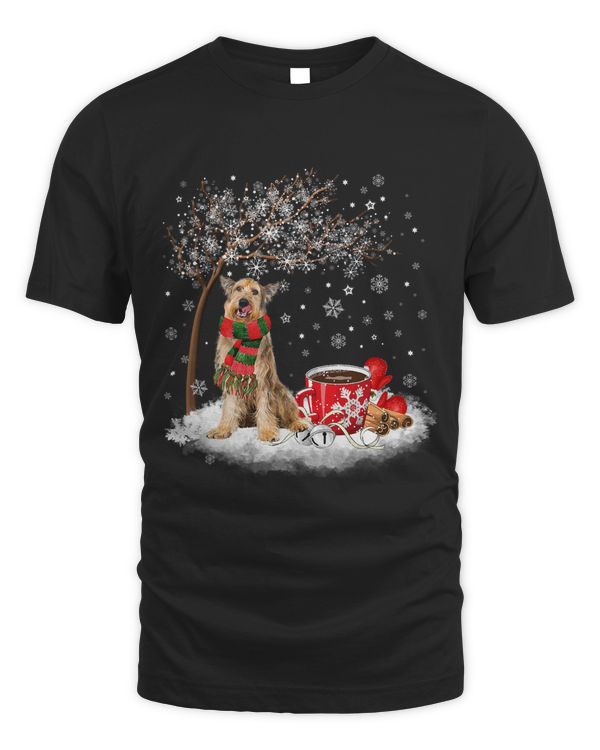 Berger Picard Dog In The Snow Christmas Winter Xmas Tree 147
