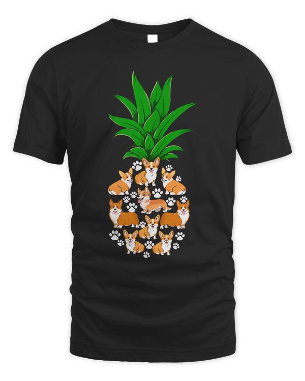 Dogs Cute Pineapple Shape Funny Vegan Animal Lover Owner