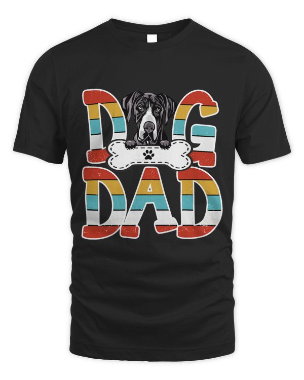 Best Great Dane Dad Great Dane Lover Father's Day 2023 T-Shirt
