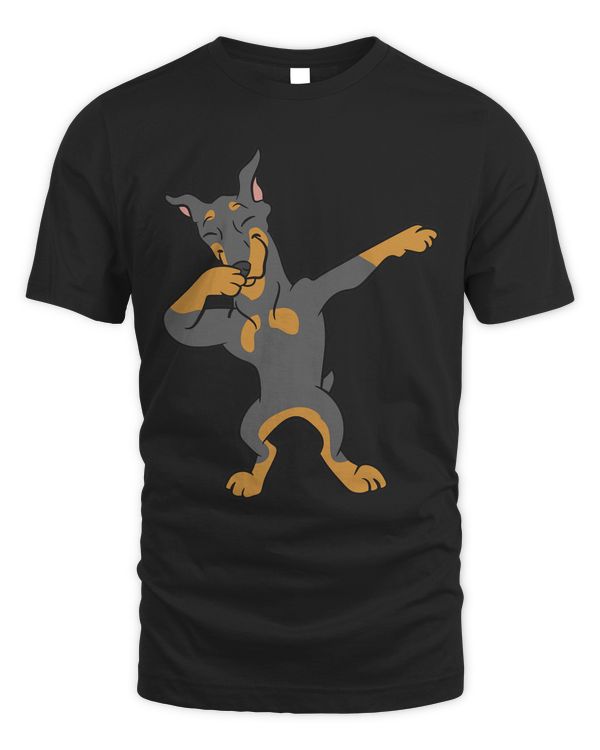 Doberman Pinscher Dabbing Doberman Dog