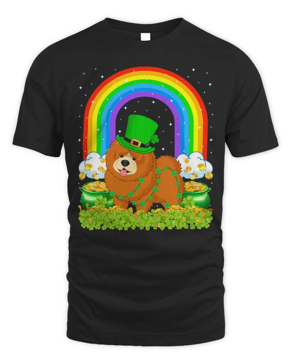 Chow Chow Dog Lover Funny Rainbow Chow Chow St Patricks Day