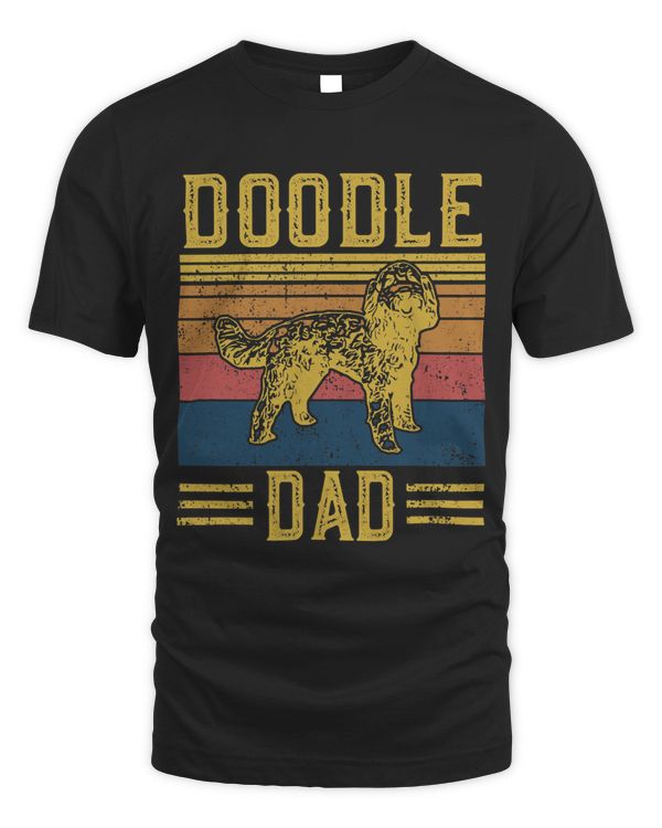 Mens Funny Vintage Doodle Dad - Aussie Doodle & Goldendoodle T-Shirt Copy Copy