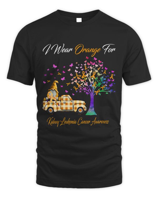 I Wear Orange Kidney Leukemia Cancer Awareness Gnomes Tree