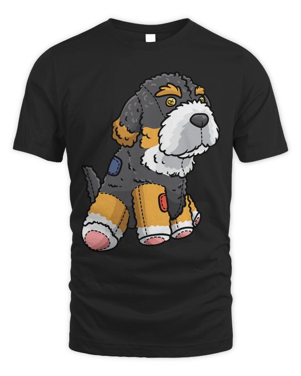 Bernedoodle Dog Stuffed Animal