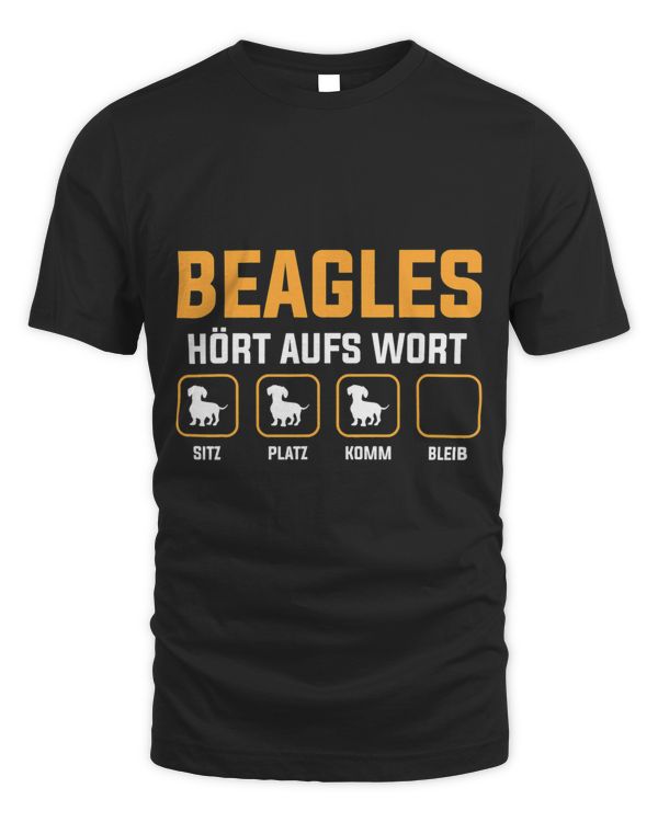 Beagles Listen Aufst Word Seat Place Komm Bleib
