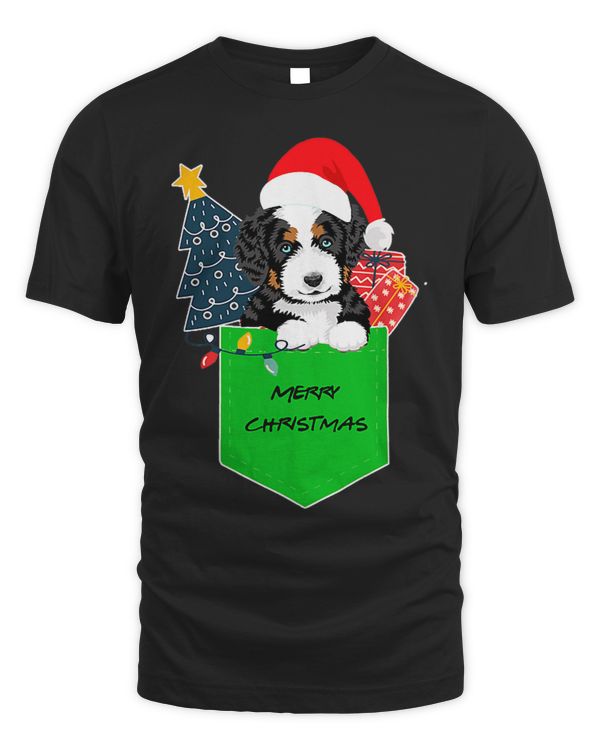 Bernedoodle pocket pajamas matching gift ideas Christmas
