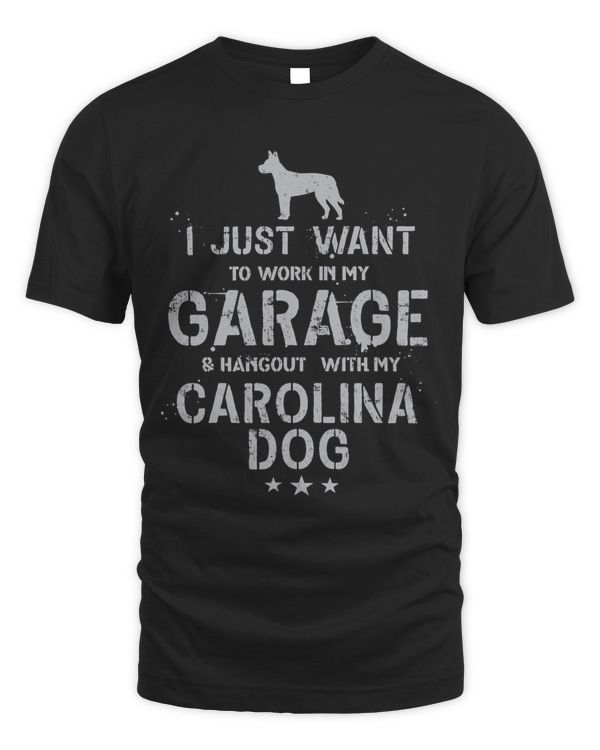 Funny Carolina Dog Dad Garage Men Hang