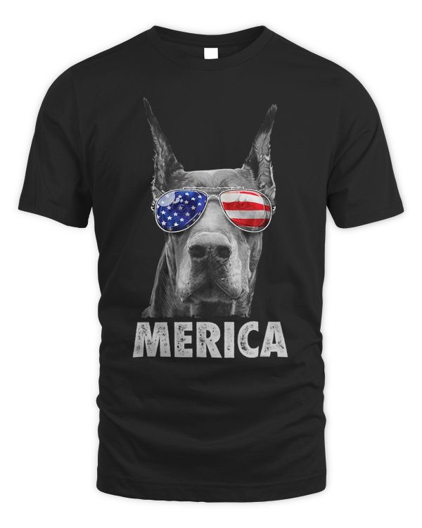 Doberman 4th of July Merica Men American Flag Sunglasses