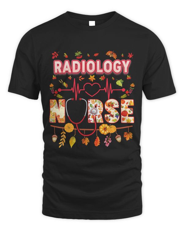 Radiology Nurse Thankful Thanksgiving Heartbeat Fall Leaves81