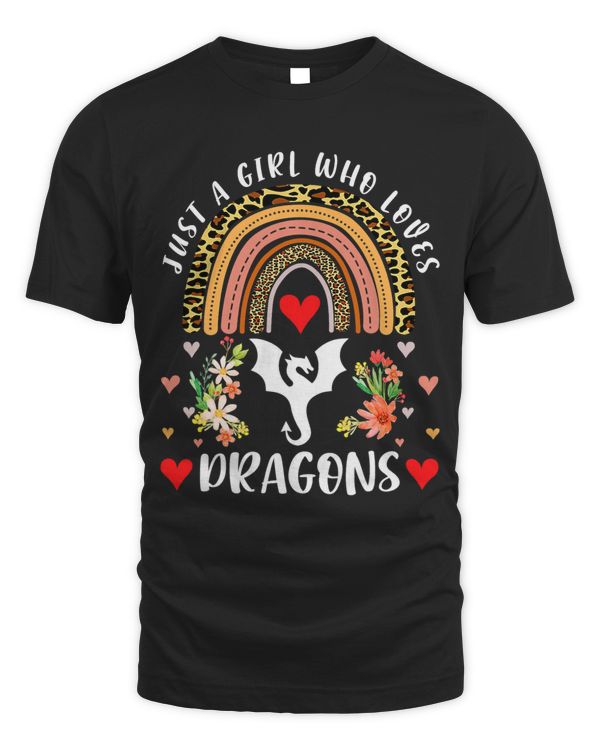 Rainbow Just A Girl Who Loves Dragons Leopard Dragon Lover