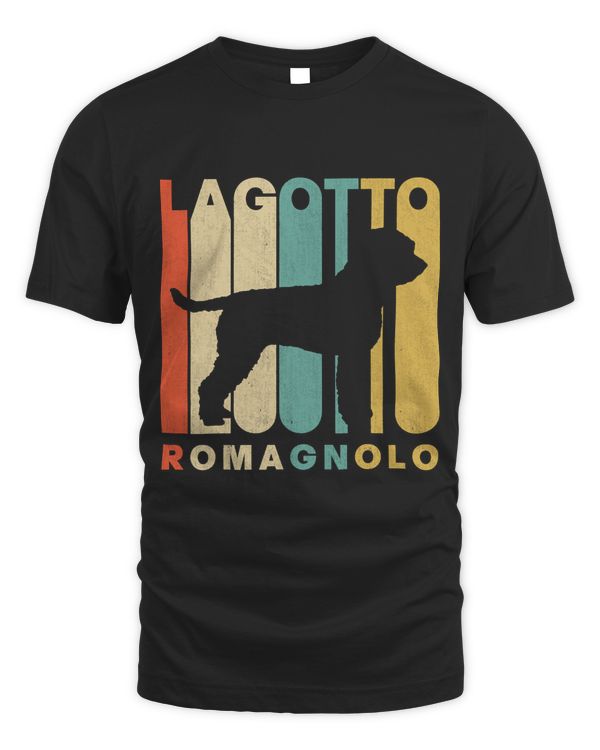 Vintage Retro Style Lagotto Romagnolo Silhouette