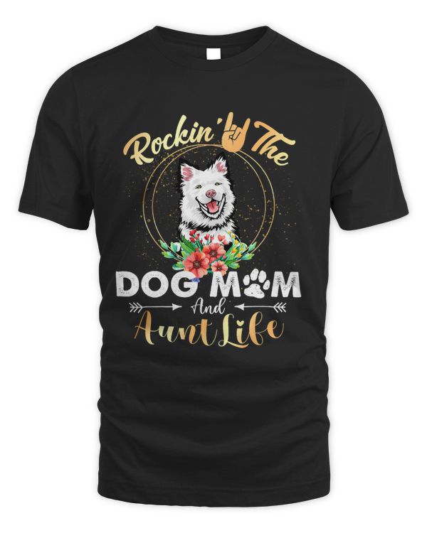 Rockin The Dog Mom Aunt Life Finnish Lapphund Womens Funny