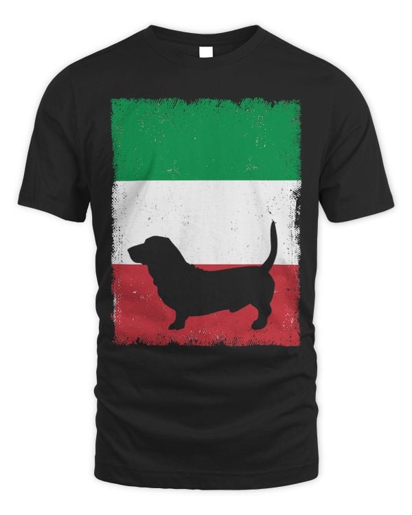 Bassador Dog Italy Flag Italian Vintage Mom Dad