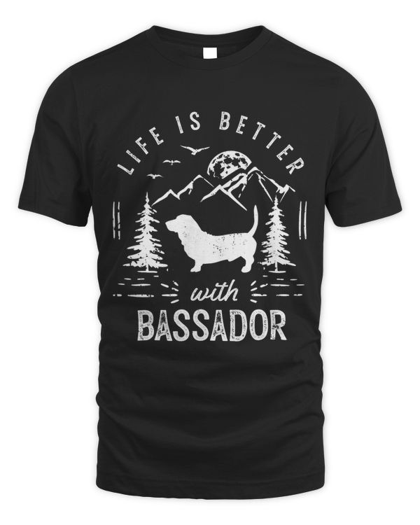 Bassador Life Better Mom Dad Dog