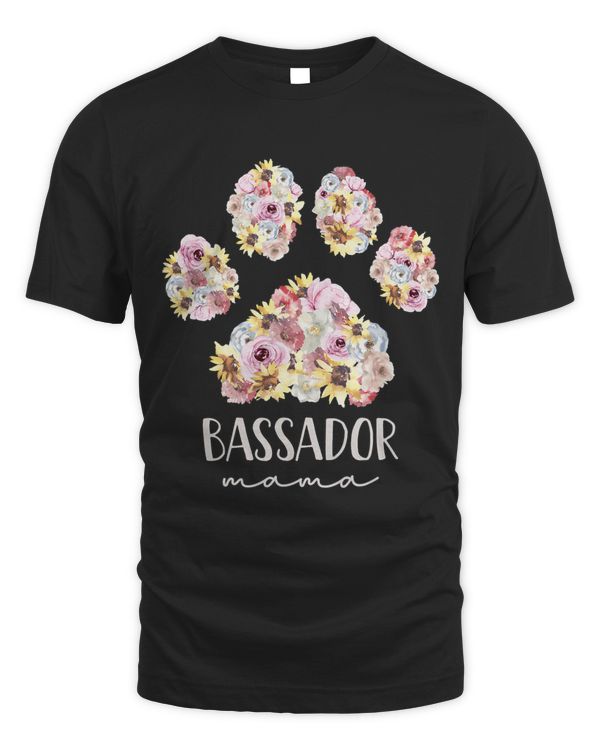 Bassador Mama Floral Paw Dog Mom