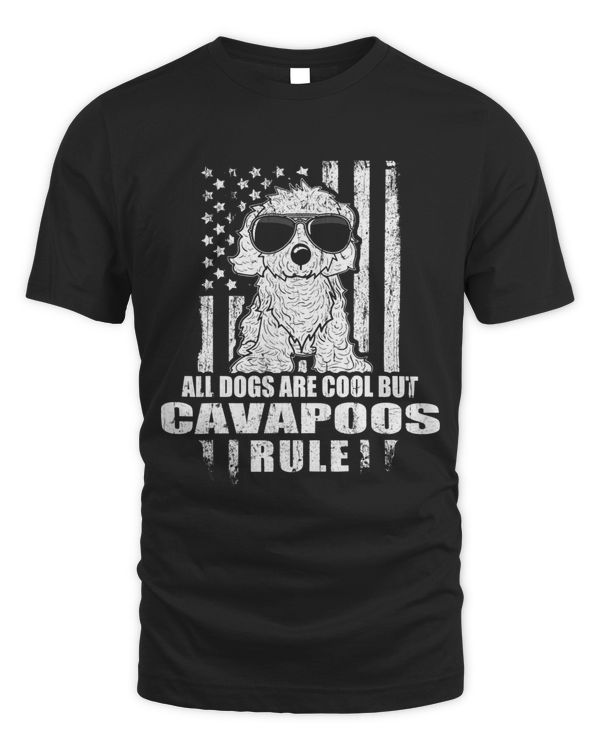 Dogs are Cool Cavapoos Rule Vintage Retro