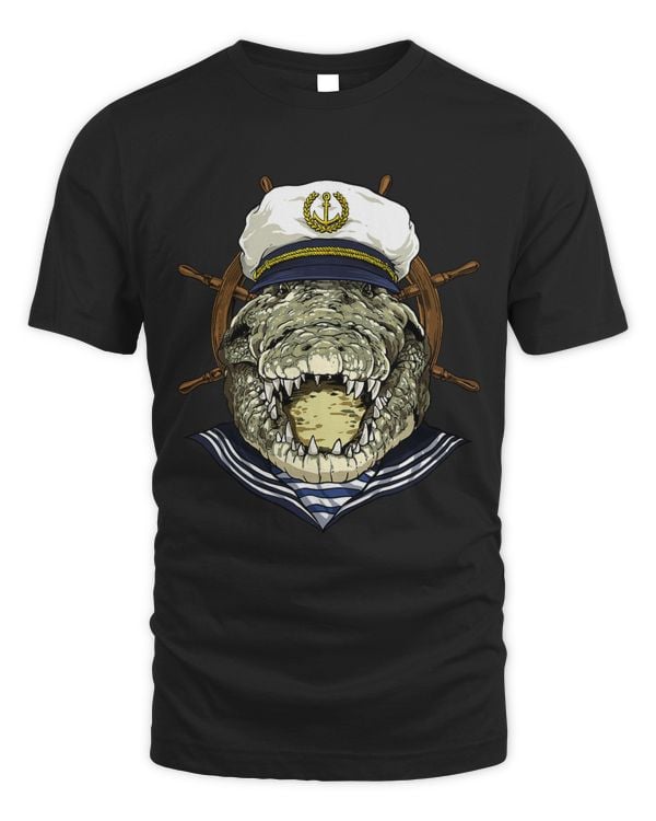 Crocodile Sailor Boat Captain Reptile Crocodile Alligator 189