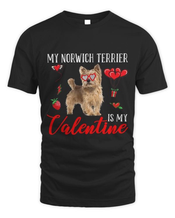 Norwich Terrier Is My Valentine Valentines Day Heart 215