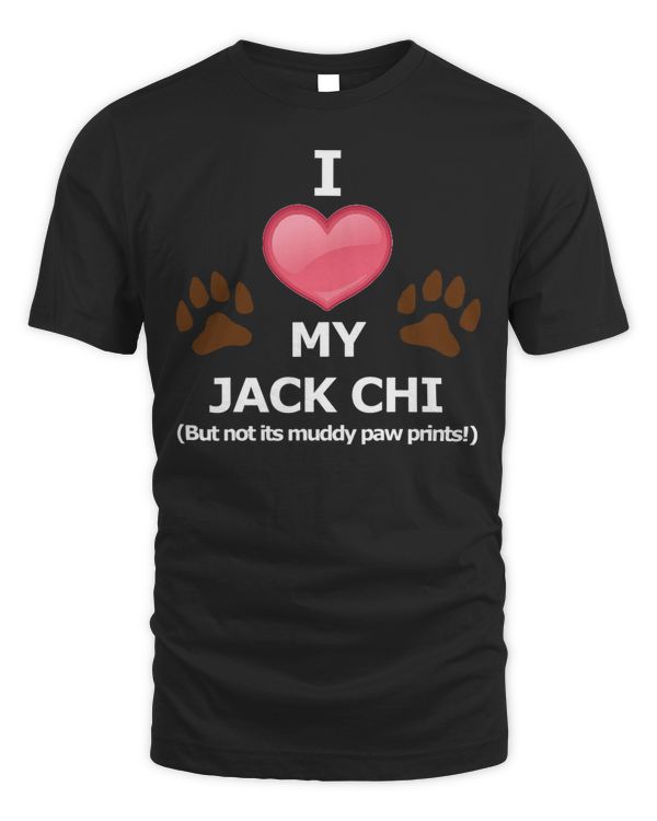 Jack Chi Funny Dog Muddy Paw Print Joke Gift