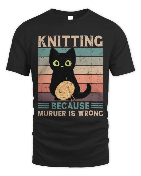 Knitting Because Murder Is Wrong Knitting Lover Knitter 482