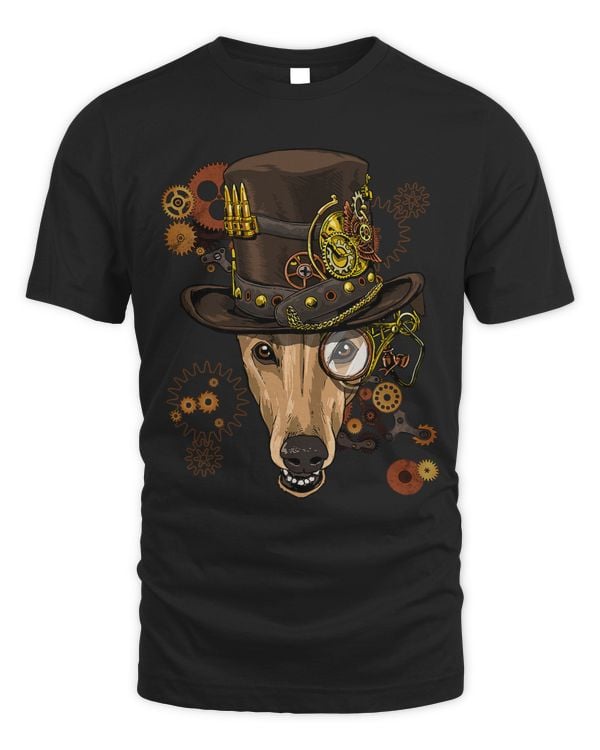 Steampunk Greyhound Dog Shirt Steampunk Lovers Gift 7
