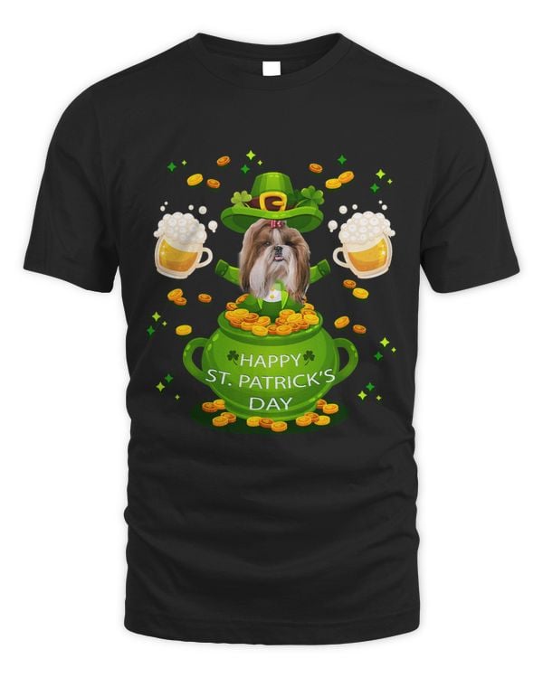Lhasa Apso Dogs Happy St.Patrick’s Day Shirt