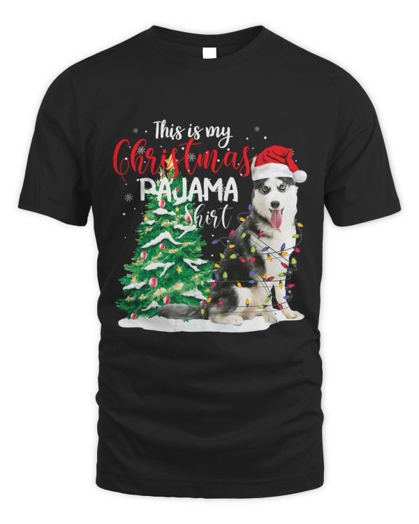 Siberian Husky This Is My Christmas Pajama Funny Dog Lover 174