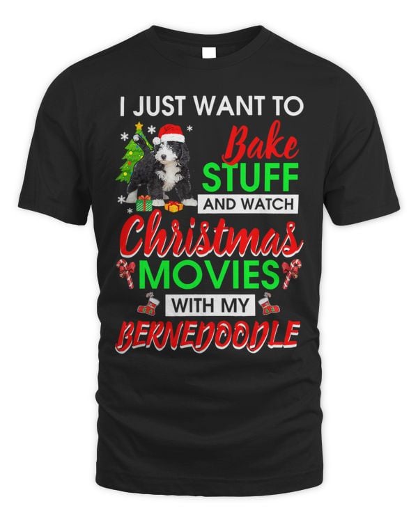 Bernedoodle Bake Stuff Watch Christmas Movies Hat