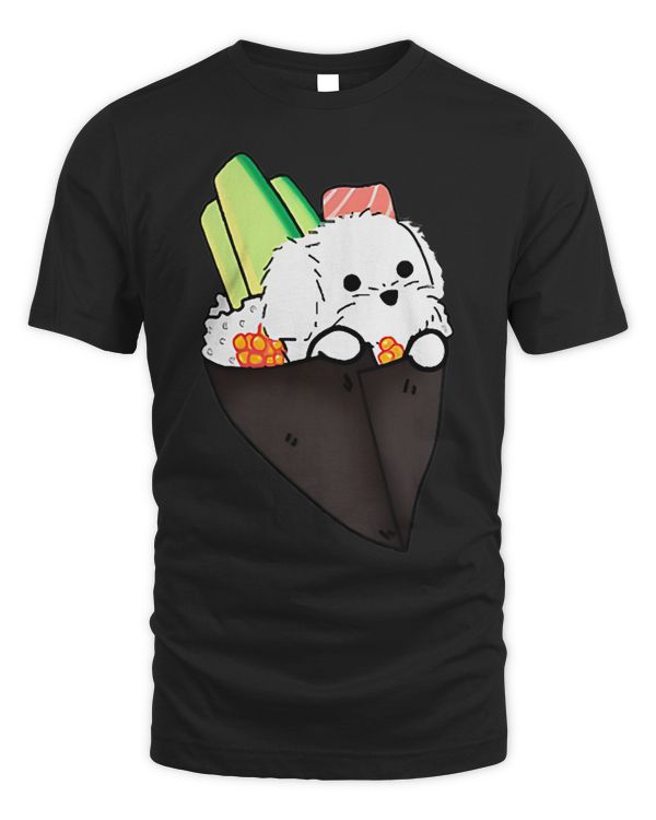 Funny Maltese Sushi Rolls Pocket Japanese Kawaii Maltese Mom