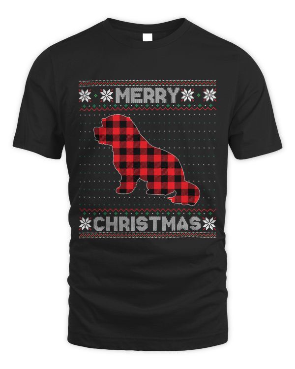 Maltese Dog Christmas Red Plaid Xmas Ugly Sweater Party