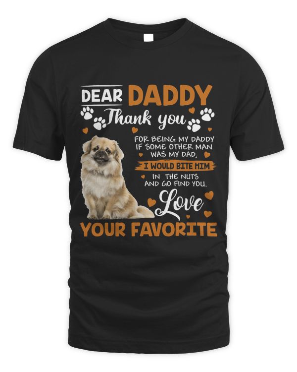 Tibetan Spaniel Dog Dear Daddy Thank You For Being My Daddy