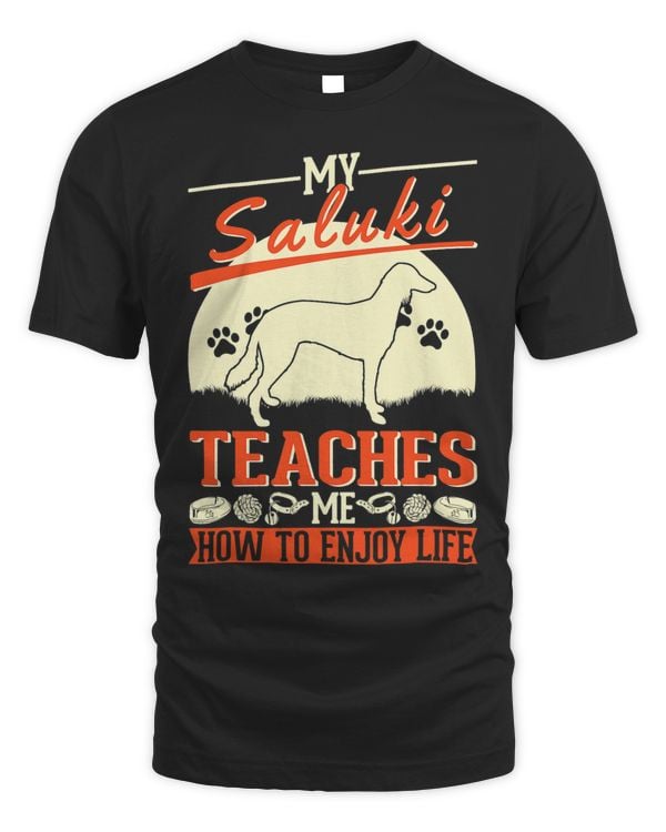 My Saluki teaches me how to enjoy life Saluki