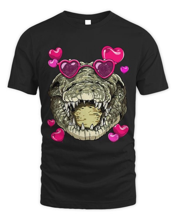Valentines Day Crocodile Alligator Heart Love Couples Gators169