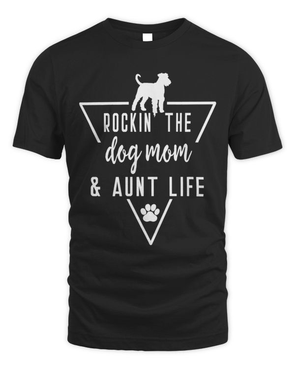 Rockin The Dog Mom Aunt Life Rocking Paw Print Puppy Cute
