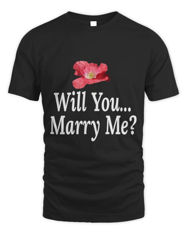 WILL YOU PINK POPPY FLOWER MARRY ME
