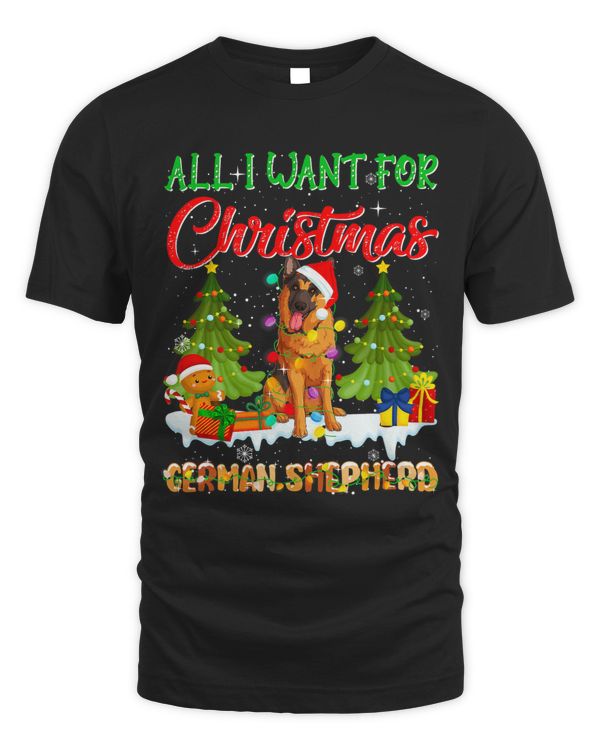 Xmas Tree Lighting German Shepher Santa Hat Christmas Outfit