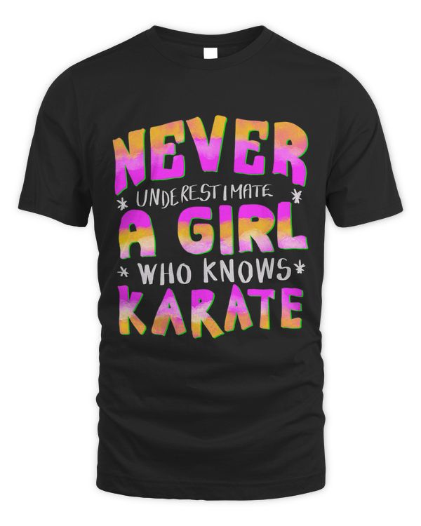 Funny Karate Girl Gift Shirt Strong Confident Powerful Teen