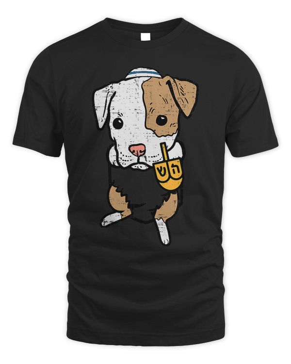 Pocket Dog Pitbull Jewish Hanukkah Pajamas Chanukah PJs