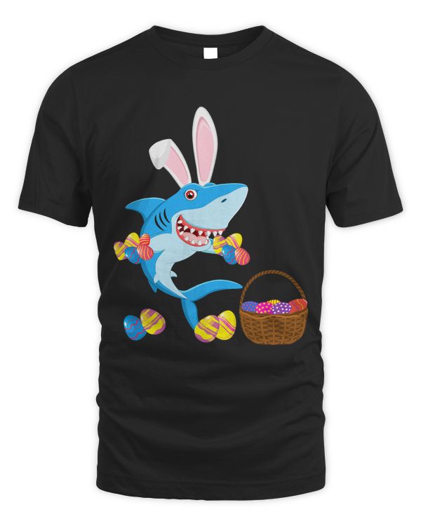 Funny Easter Shark Gift For Boys Girls Kids Children