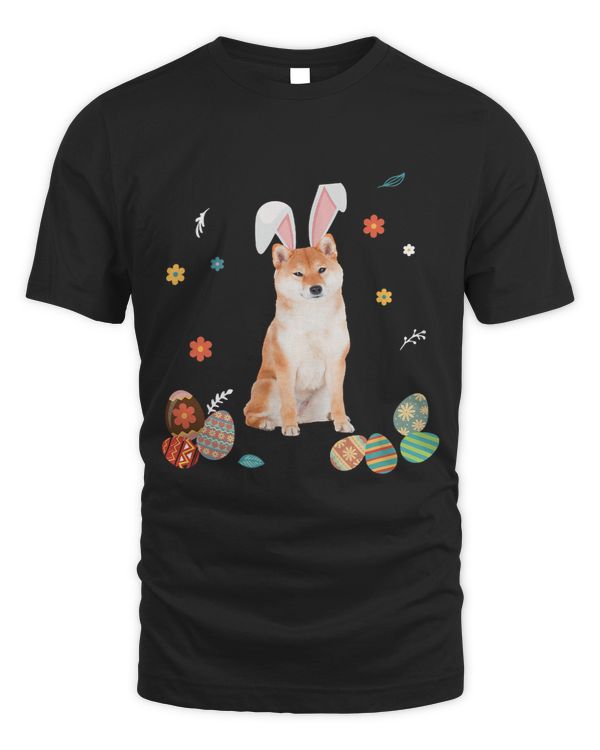 Shiba Inu Bunny Rabbit Happy Easter Day 373